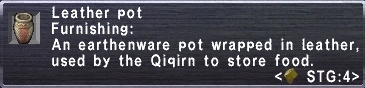 Leather pot