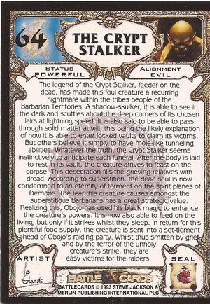 64 The Crypt Stalker US back