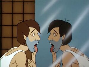 The Shaving man