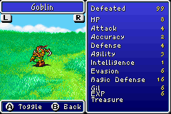 FFI Bestiary GBA