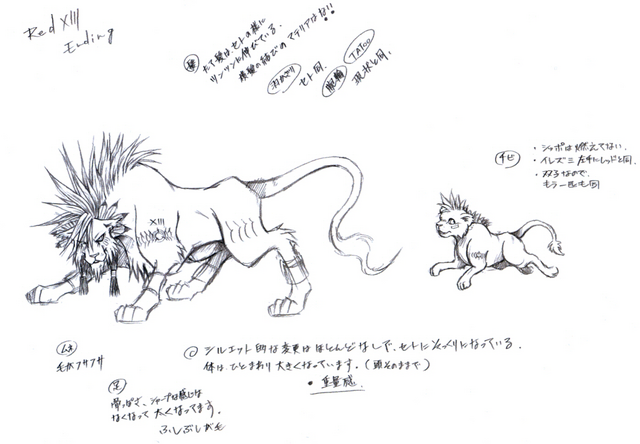 File:Red XIII Sketch.png