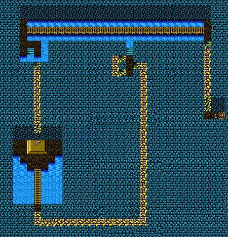 File:FFIII NES - Cave of Shadows tenth floor.gif