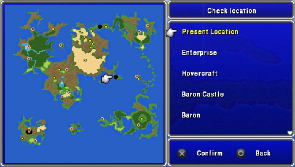 Final Fantasy 1 World Map