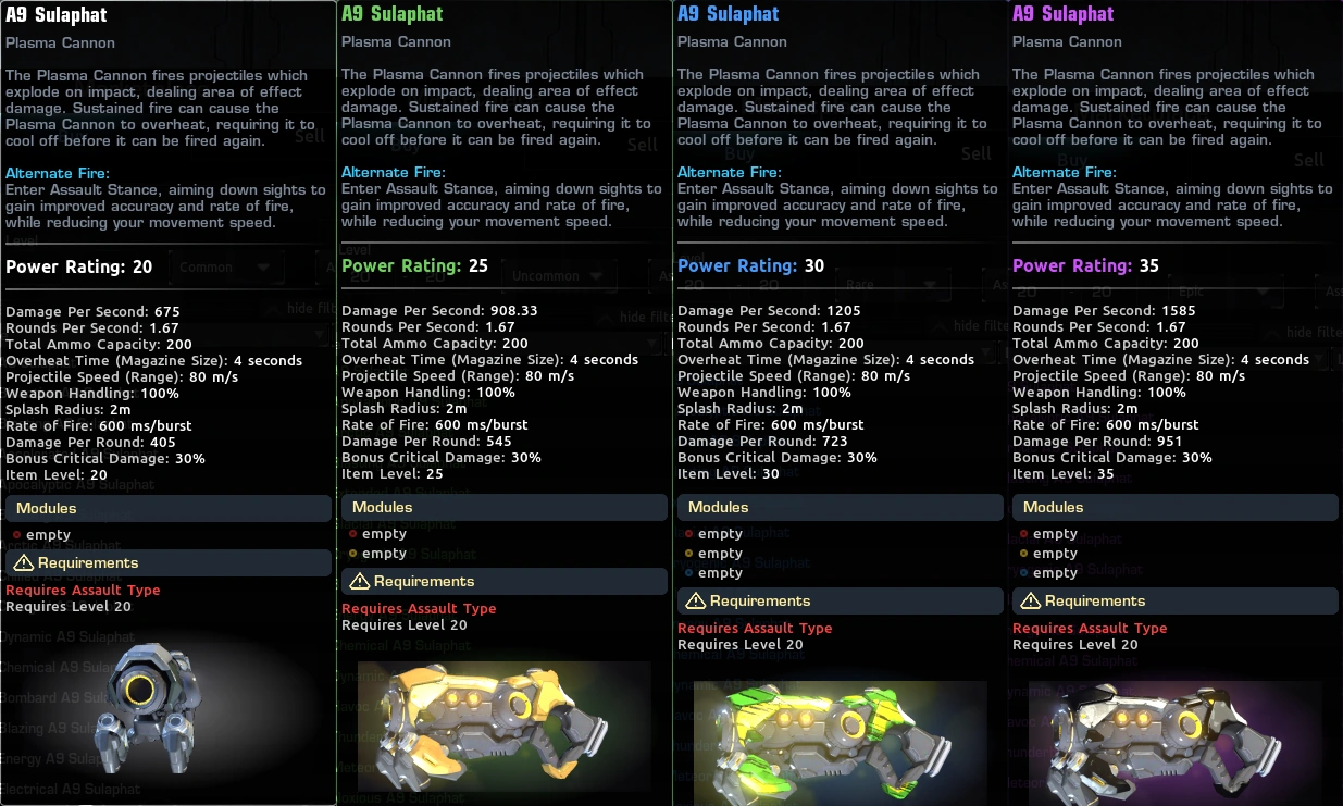 Equipment Rarity Firefall Wiki FANDOM powered by Wikia