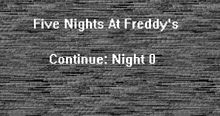 The title screen