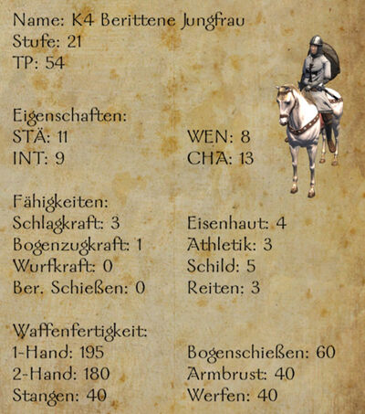 K4 Berittene Jungfrau