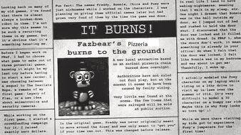 Burned Newspaper