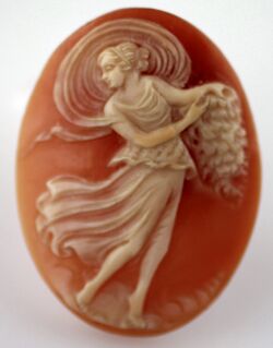 Sardonyx helmet shell cameo