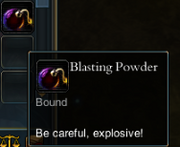 QuestFanofExplosivesBlastingPowderDescription