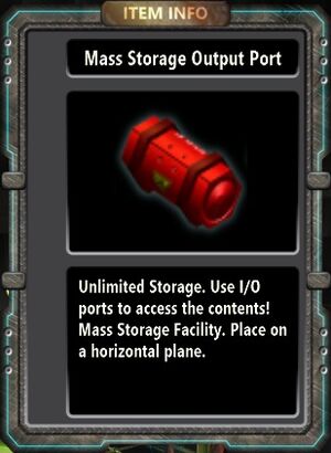 Mass Storage Output Port