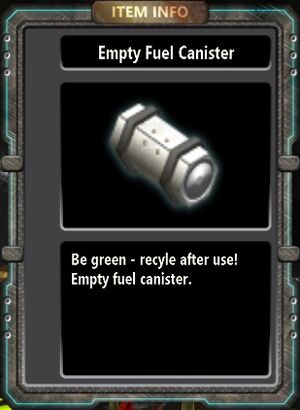 Empty Fuel Canister