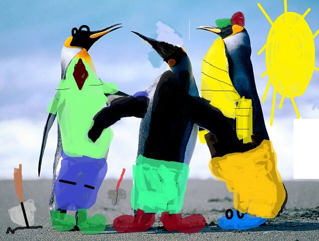 File:Penguins with unrelated things.jpg