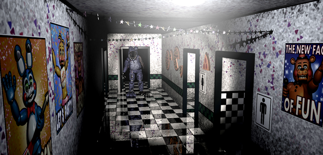 File:FacelessBonnieInTheMainHallBrightened.png