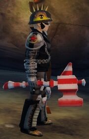 Candy Cane Hammer held