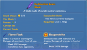 Radioactive Beam Blade item