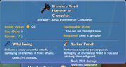 Brawler's Anvil Hammer of Cheapshot item