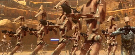 Image result for star wars droids army gif