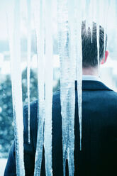 Business Man in Snow