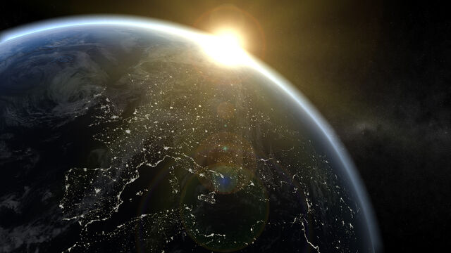 File:Sunrise from space.jpg