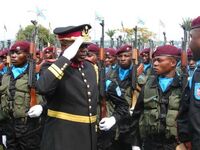 Joseph Khamisi and troops