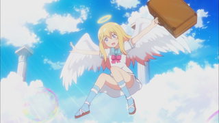 Gabriel descending to Earth