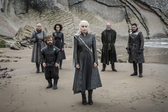 File:Daenerys-Jon-Varys-Missandei-Tyrion-Spoils-of-War.jpg