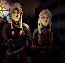 Visenya and Rhaenys Targaryen