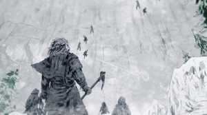 Raymun Redbeard and army climb the Wall