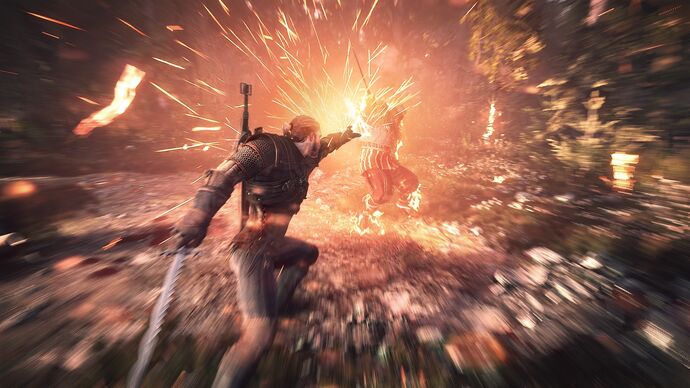 Witcher-3-igni-sign-magic-attack-gameplay-screenshot