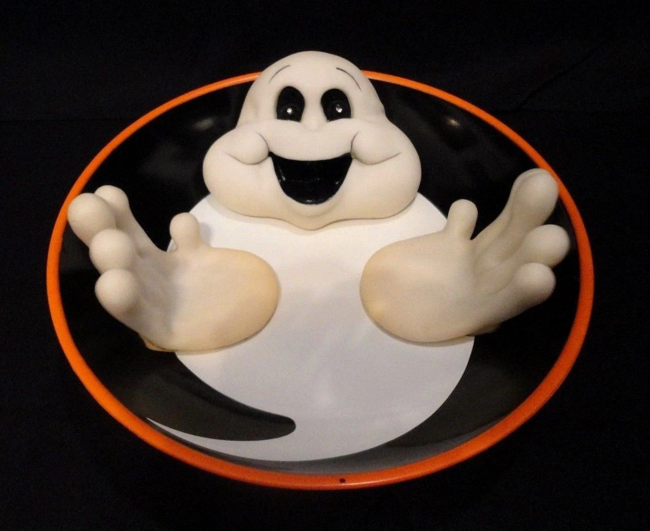 Image GEMMY GHOST CANDY DISH MOTION ACTIVATED WITH WIGGLING FINGERS