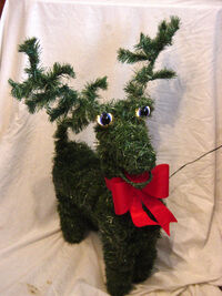 Gemmy animated pine reindeer
