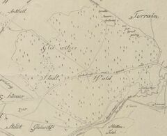 Karte Gleiwitzer Stadtwald 1812