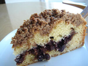 Blueberry coffee cake