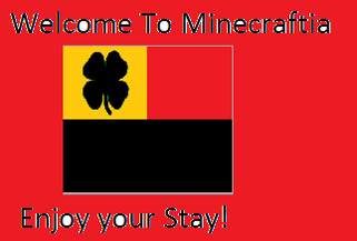 Minecraftia Welcome Sign