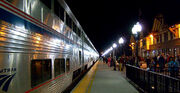 Amtrak-Train-in-Station-at-Night