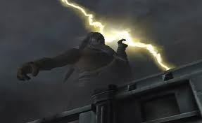Zeus-Lightning-Bolts Destroying Sparta