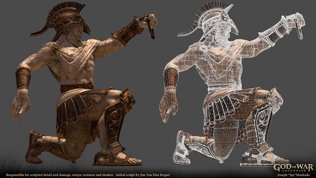 File:3D model and texture model Statue of Apollo.jpg