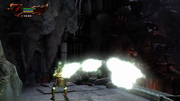 Kratos obteniendo orbes verdes.png