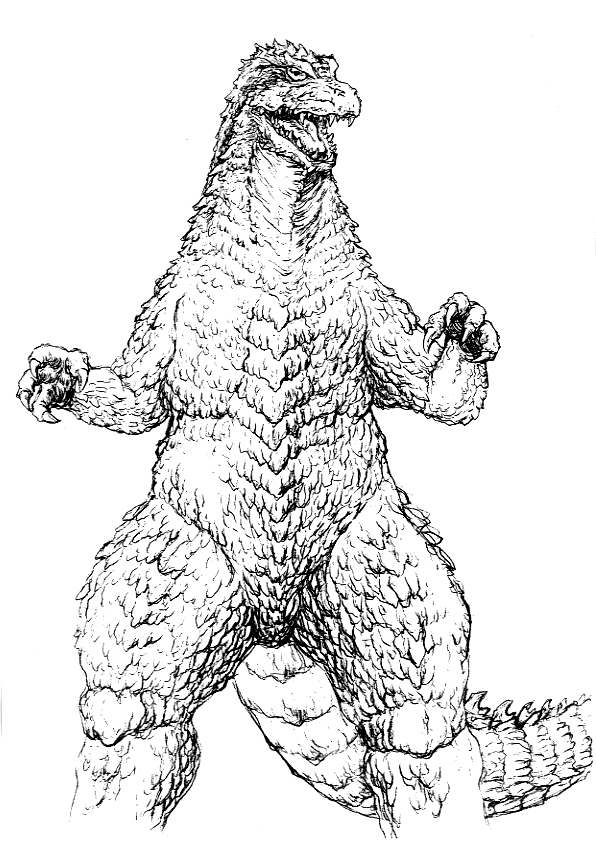 Image  Concept Art  Godzilla 2000 Millennium  Godzilla 11.png  Gojipedia  FANDOM powered by 