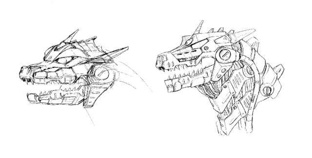File:Concept Art - Godzilla Against MechaGodzilla - Kiryu Head 4.png