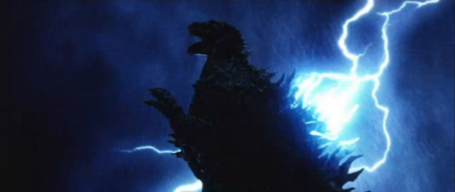 File:Godzilla X MechaGodzilla - Godzilla Being Struck By Lightning.png