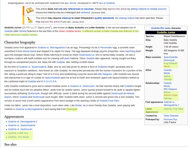 File:Blatantly obvioys Wikipedia errors on Godzilla Junior page.png