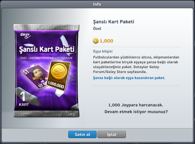 Şanslı Kart Paketi