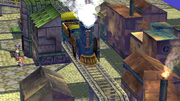 Train leaves