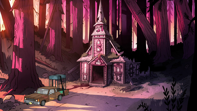 File:S1e18 abandoned church and soos truck.png