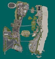 GTAVC Whippet Express Coach and Bullet Bus & Coach Line Route Map