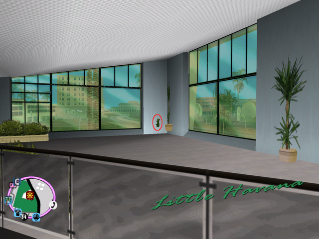 File:GTAVC HiddenPack 78 NW corner 2nd floor of Sunshine Autos showroom..png