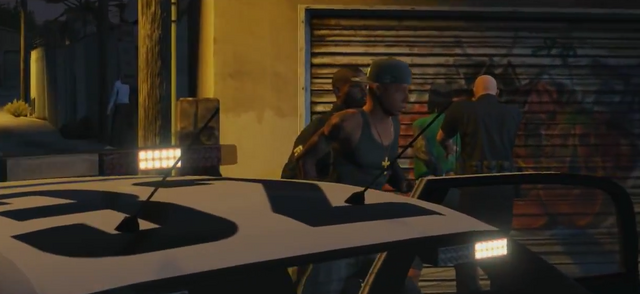 File:Grove member being arrested-GTAV.png