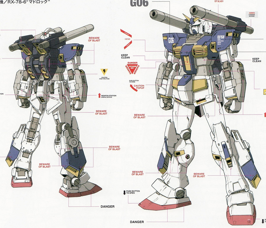 RX-78-6 Gundam &quot;Mudrock&quot; Minecraft Skin