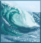 Background giant wave